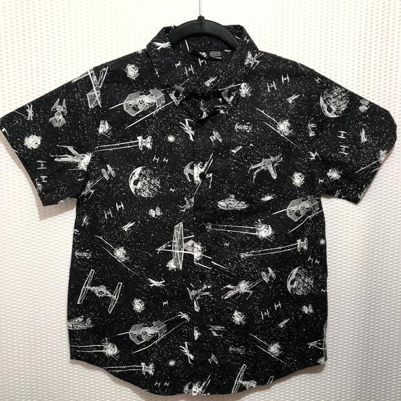 Star Wars 100% Cotton Button Down Shirt - Picture 1 of 8
